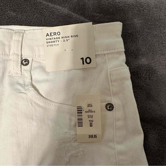 Aero White Jean Shorts - Picture 2 of 3